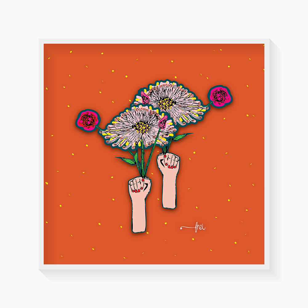 Floral Hands-frei-illustration Frei Floral Hands