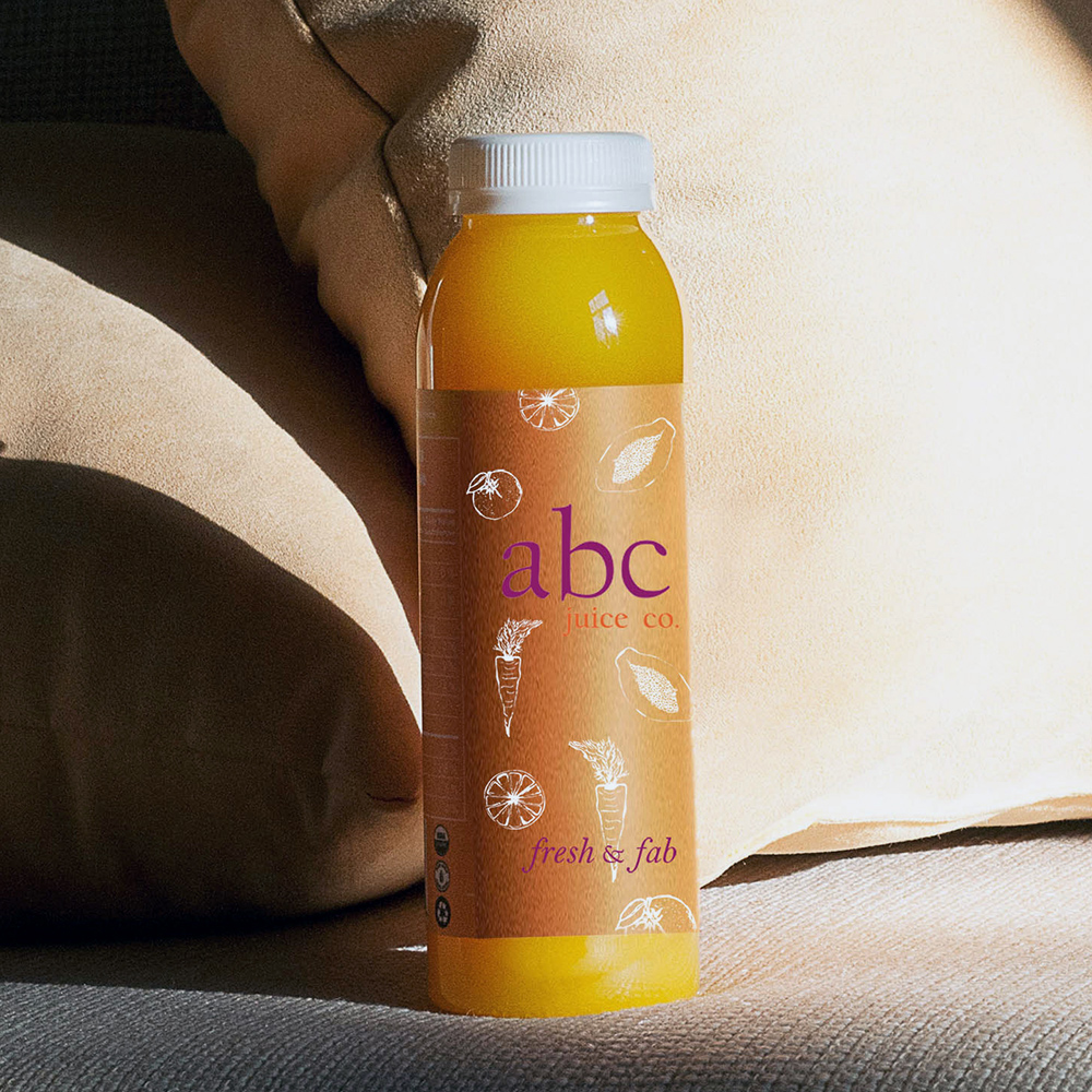 abc juice co frei design studio logo
