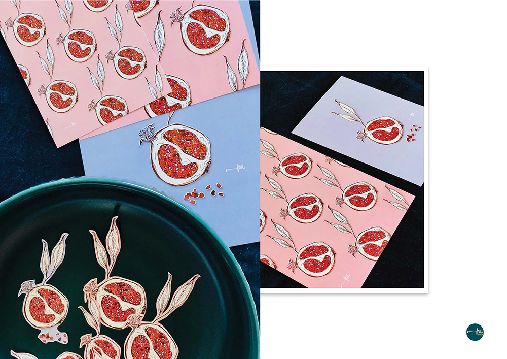 frei design studio pomegranate duo
