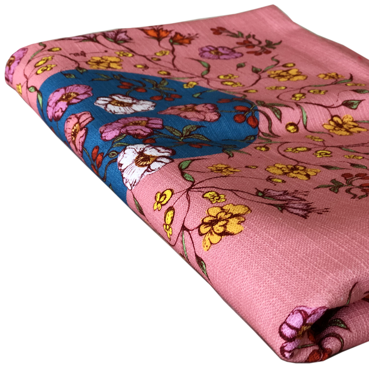 FREI-FREDA-BOUQUET-PINK-COTTON FABRIC